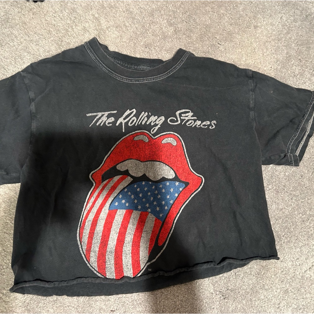 Rolling Stones crop top